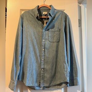Men’s denim button down